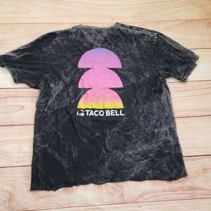 Taco Bell Shirt Mens XL Black Tie Dye Tacos The‎ Next Chapter Promo Graphic Tee
